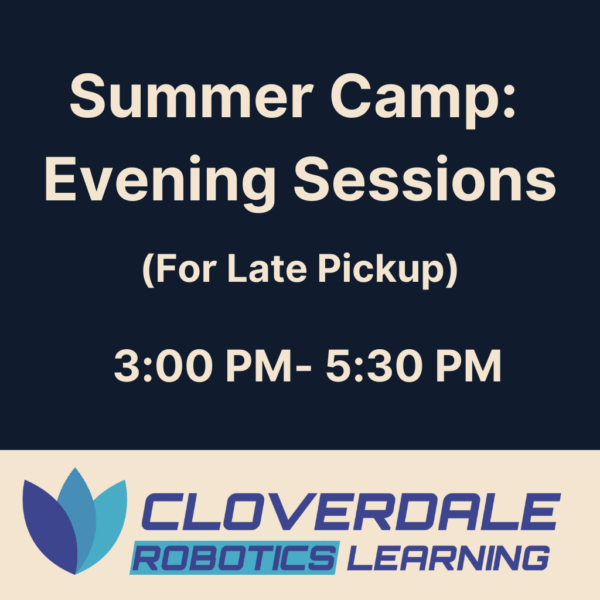 Summer Camp: Evening sessions (For Late Pickup)